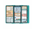 WhiteCoat Clipboard® Trifold - Teal Critical Care Edition